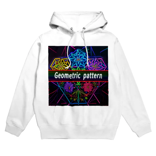 花の幾何学模様　Geometic pattern flower Hoodie