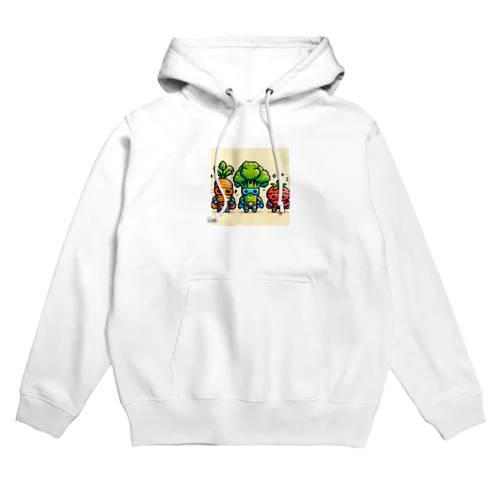 ドットヒーローになる野菜達A Hoodie