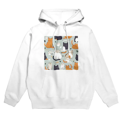 素敵なねこのイラストグッズ Hoodie