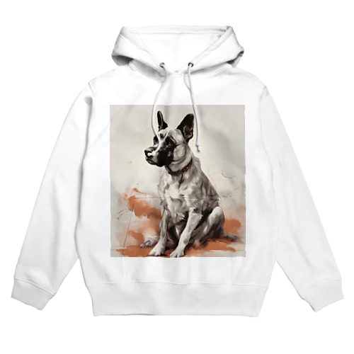 男前の犬 Hoodie