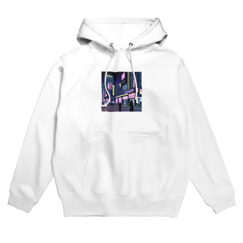 サイバーパンク風イラスト Hoodie