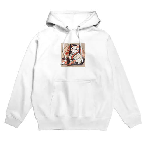 和風白猫 Hoodie