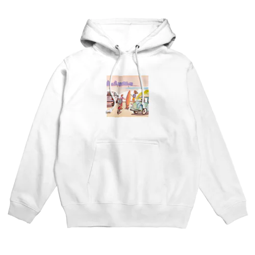 海辺のサーファーたち Hoodie