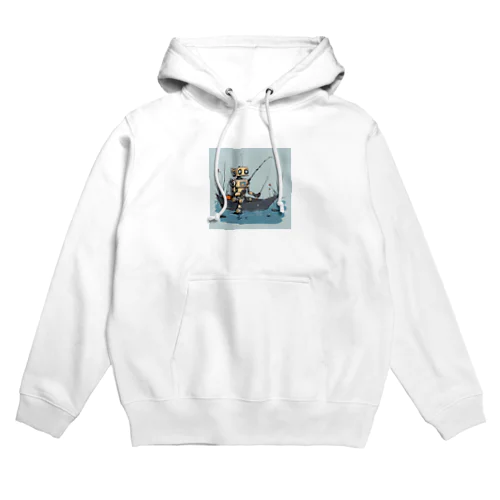 釣りロボット Hoodie