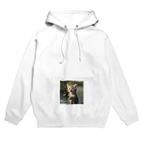 釣れたにゃ Hoodie