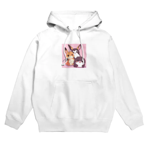 ちょーかわいい動物たちイラストグッズ Hoodie