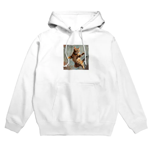 跳ねネコ Hoodie