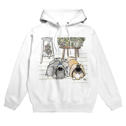 ほのぼの茶ぁと文 Hoodie