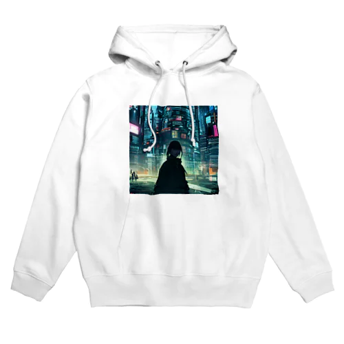 サイバーパンクの世界 Hoodie