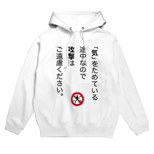 「気」をためている途中なので Hoodie