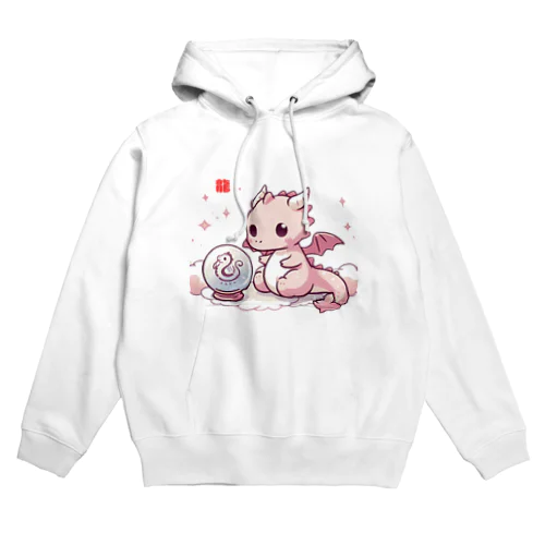 干支のかわいい龍 Hoodie