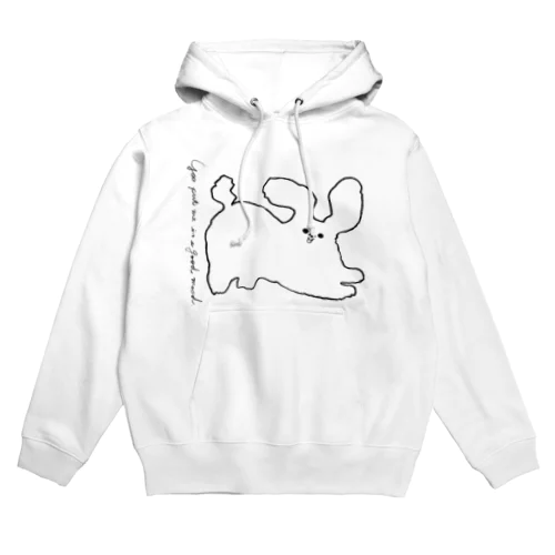 いぬいぬ シロ Hoodie