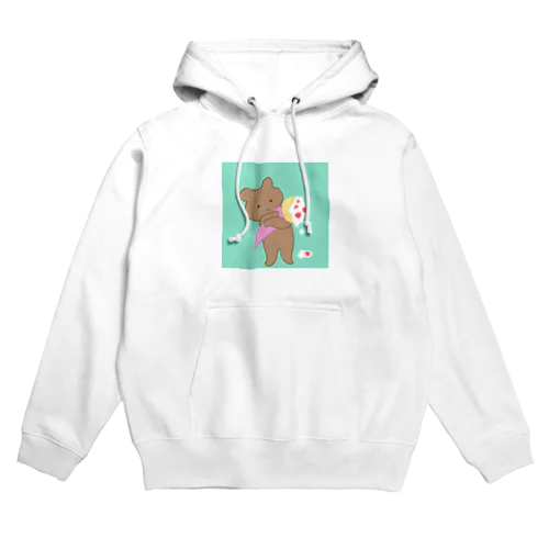 クレープこぼしちゃったくま君 Hoodie