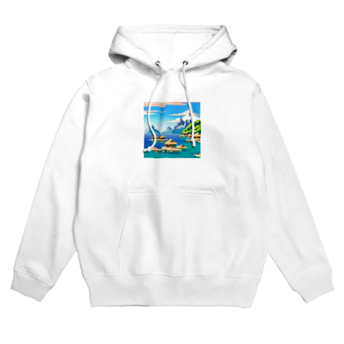 ドット　ボラボラ島のオーバーウォーターバンガロー Hoodie