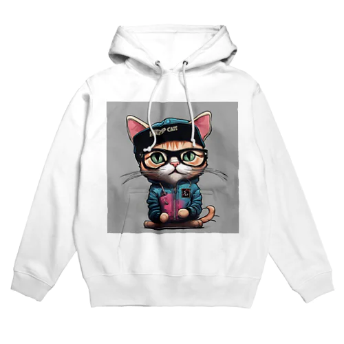 ヒップホップ猫 Hoodie