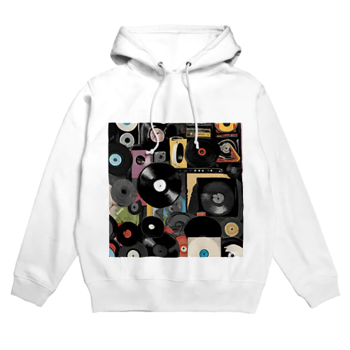 レコードだらけ Hoodie