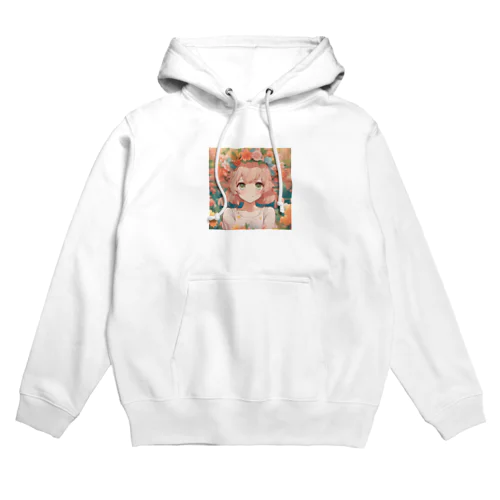  花咲く彼方の美少女のアートコレクションBeauty Amidst Blossoms - Girl's Art Collection Hoodie