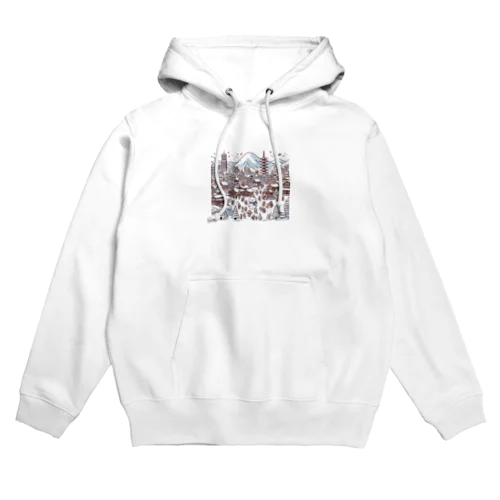 雪の花火 Hoodie