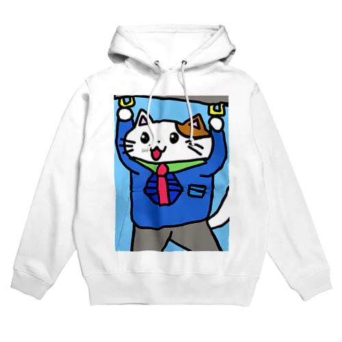 通勤ネコ Hoodie