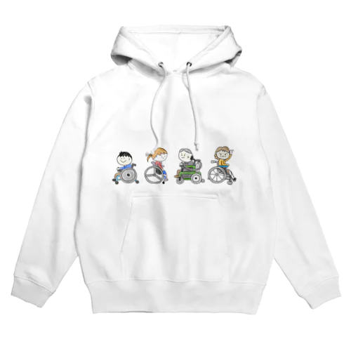 くるまいすのひと Hoodie