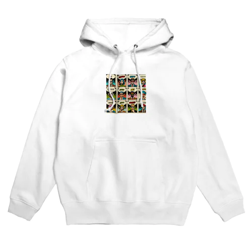 アメコミ風コラージュ Hoodie