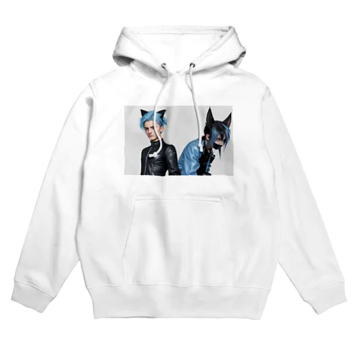 悪魔の融合: 暗黒の力と猫の支援 Hoodie