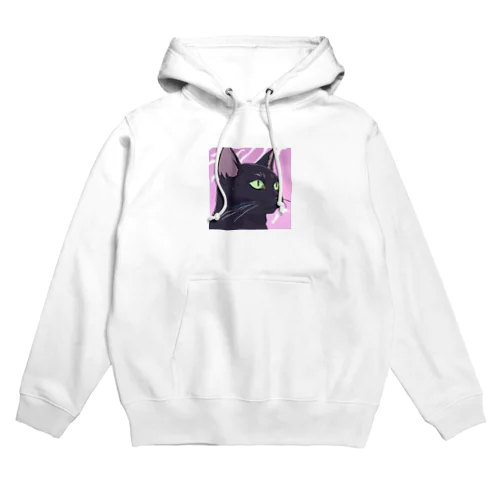 かっこいい黒猫3 Hoodie