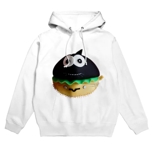 うなぎバーガーのフェルトぬいぐるみ Hoodie