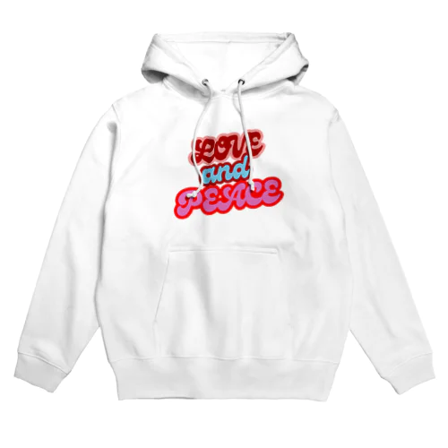 loveandpeaceカラフル Hoodie