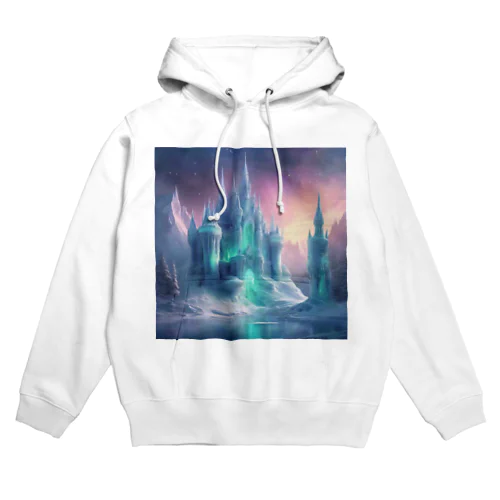 オーロラが照らす氷の城 Hoodie