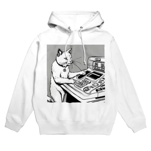 ボタン猫（シリアス） Hoodie