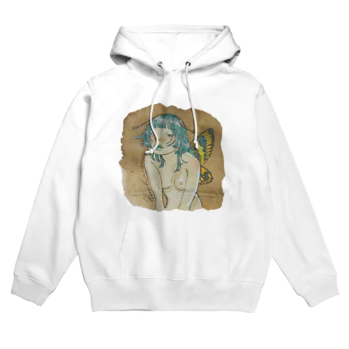 珈琲染めの蝶 Hoodie