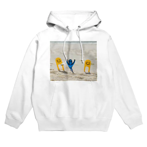 ニコニコ君 海に来たぞ! Hoodie