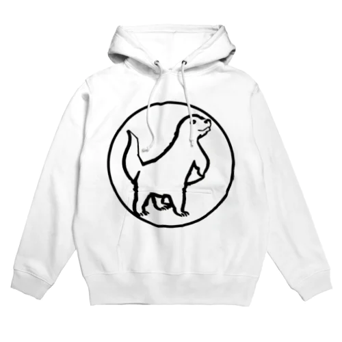 ロゴマーク風カワウソくん Hoodie