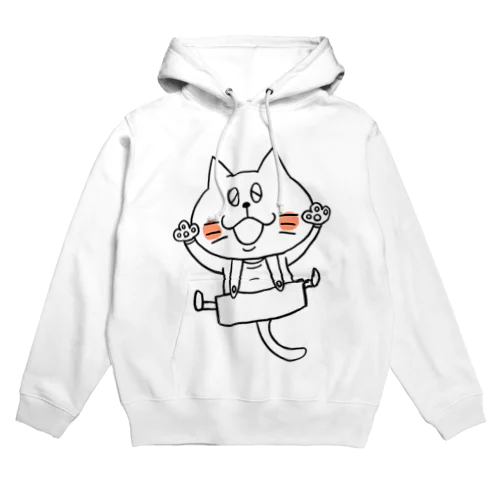 猫のボン太グッズ（黒線） Hoodie