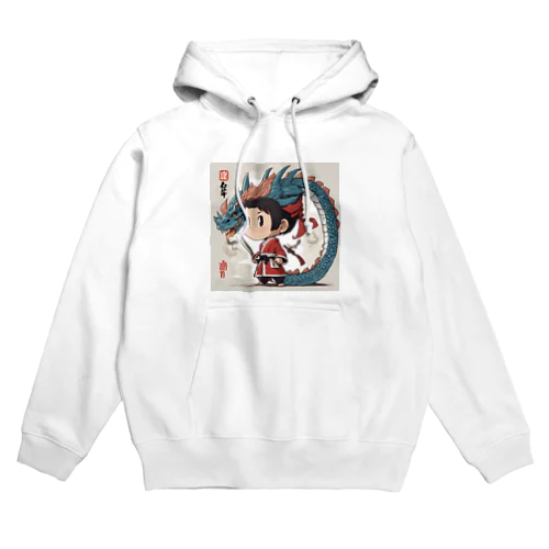 幼き侍と龍の守護者 Hoodie