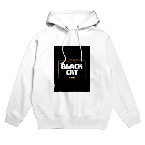 黒猫ロゴ Hoodie