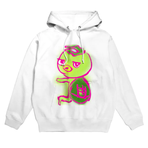 かっぱ(チビ)ハッコウ_ピンク Hoodie