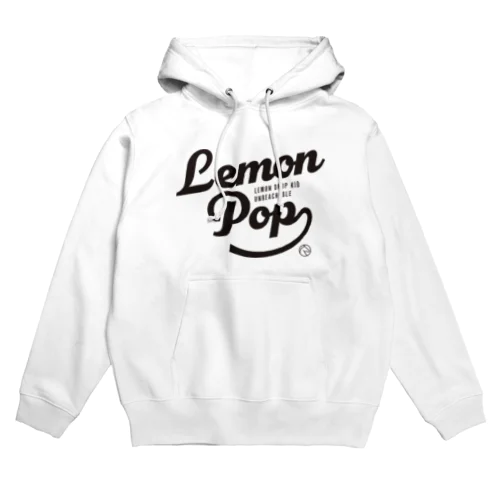 レモンポップ（タイポグラフィBLACK） Hoodie