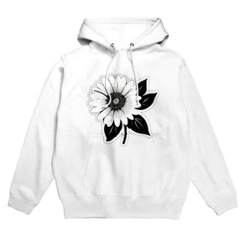 モノクロマーガレット Hoodie