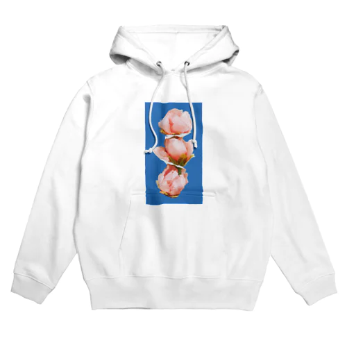 押しつけたバラ Hoodie