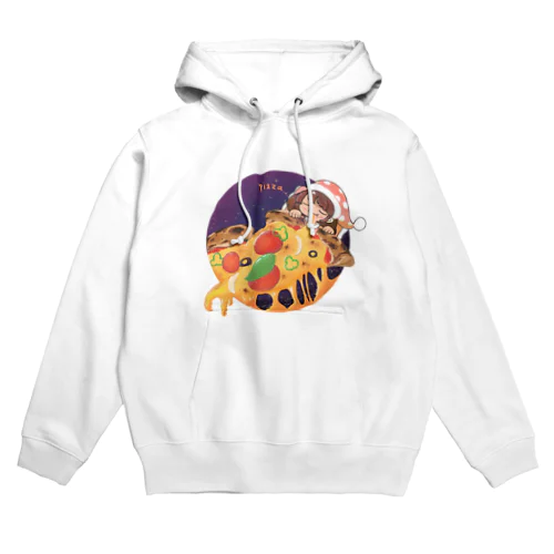 寝る ピザ 極楽 Hoodie