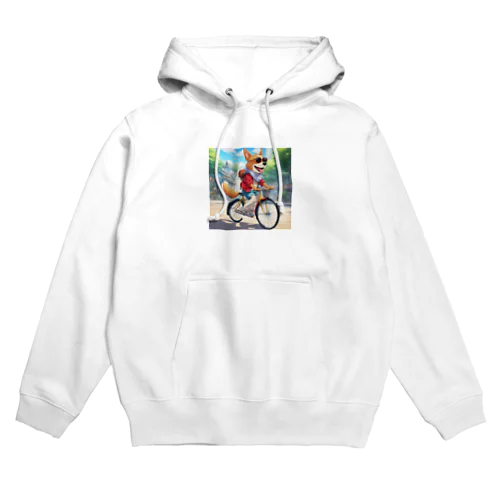 自転車サングラス犬 Hoodie