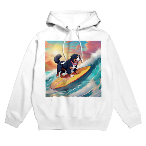 サーフィン×バーニーズマウンテンドック Hoodie