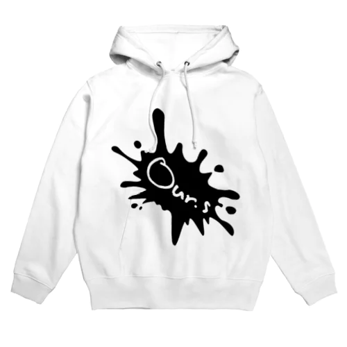 Our.s とびちるビックインク風ロゴ Hoodie