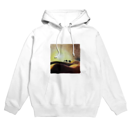 砂漠の夕日 Hoodie