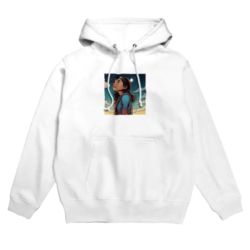 The girl who looks at the sky Hoodie