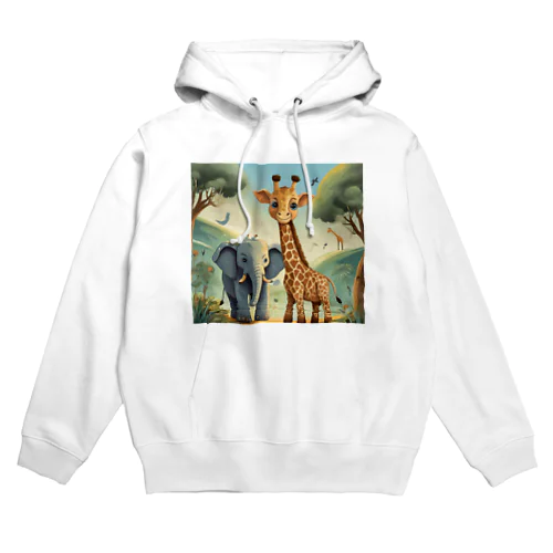 ゾウとキリン① Hoodie