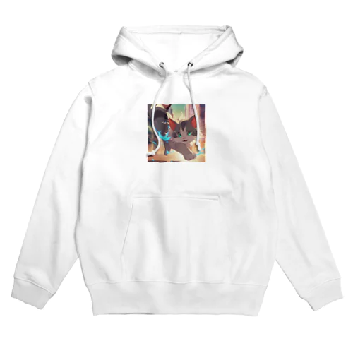 異能の力を放つ猫 Hoodie