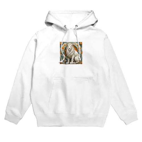 神の使い白いライオン Hoodie